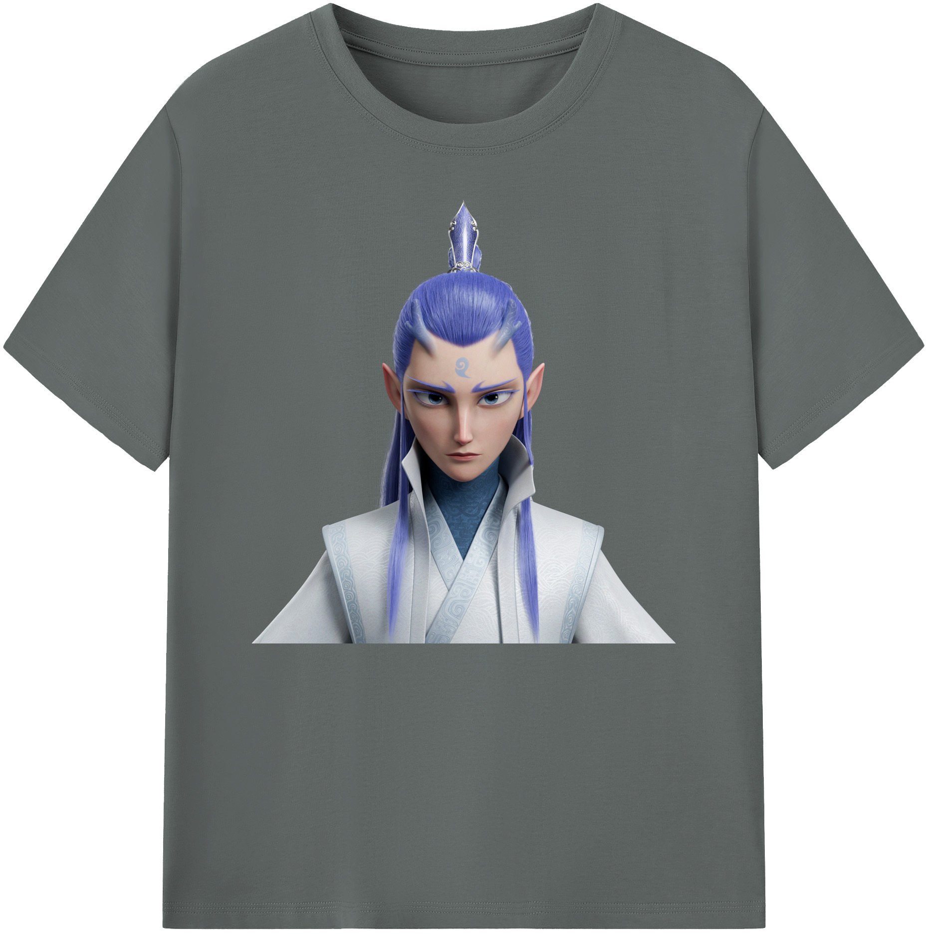 （画像用） Ne Zha 2 ナタ 魔童の大暴れ 綿100％ メンズ半袖Tシャツ｜肌触りやわらか＆通気性